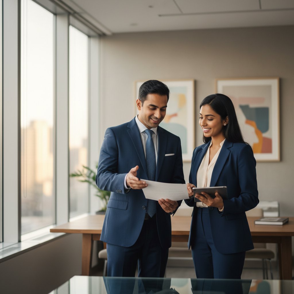 Privy Advisory financial advisors in consultation